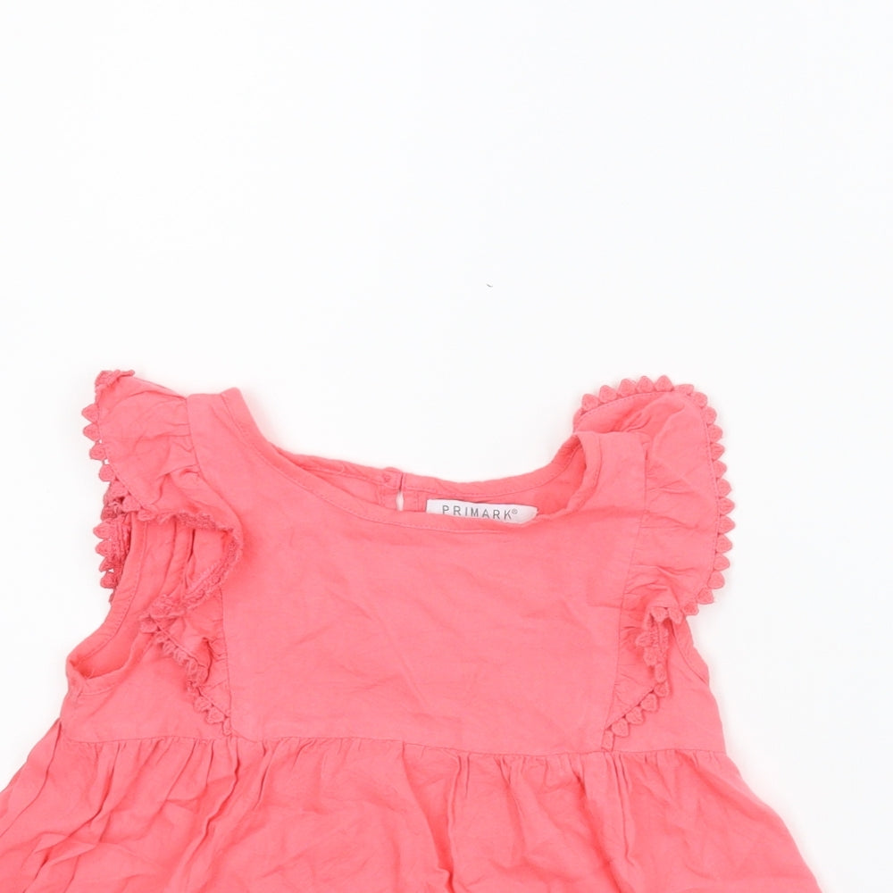 Primark Girls Pink   Basic Blouse Size 5-6 Years