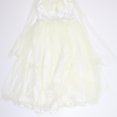 Looks London Girls Ivory   Ball Gown  Size 13 Years  - Bridesmaid