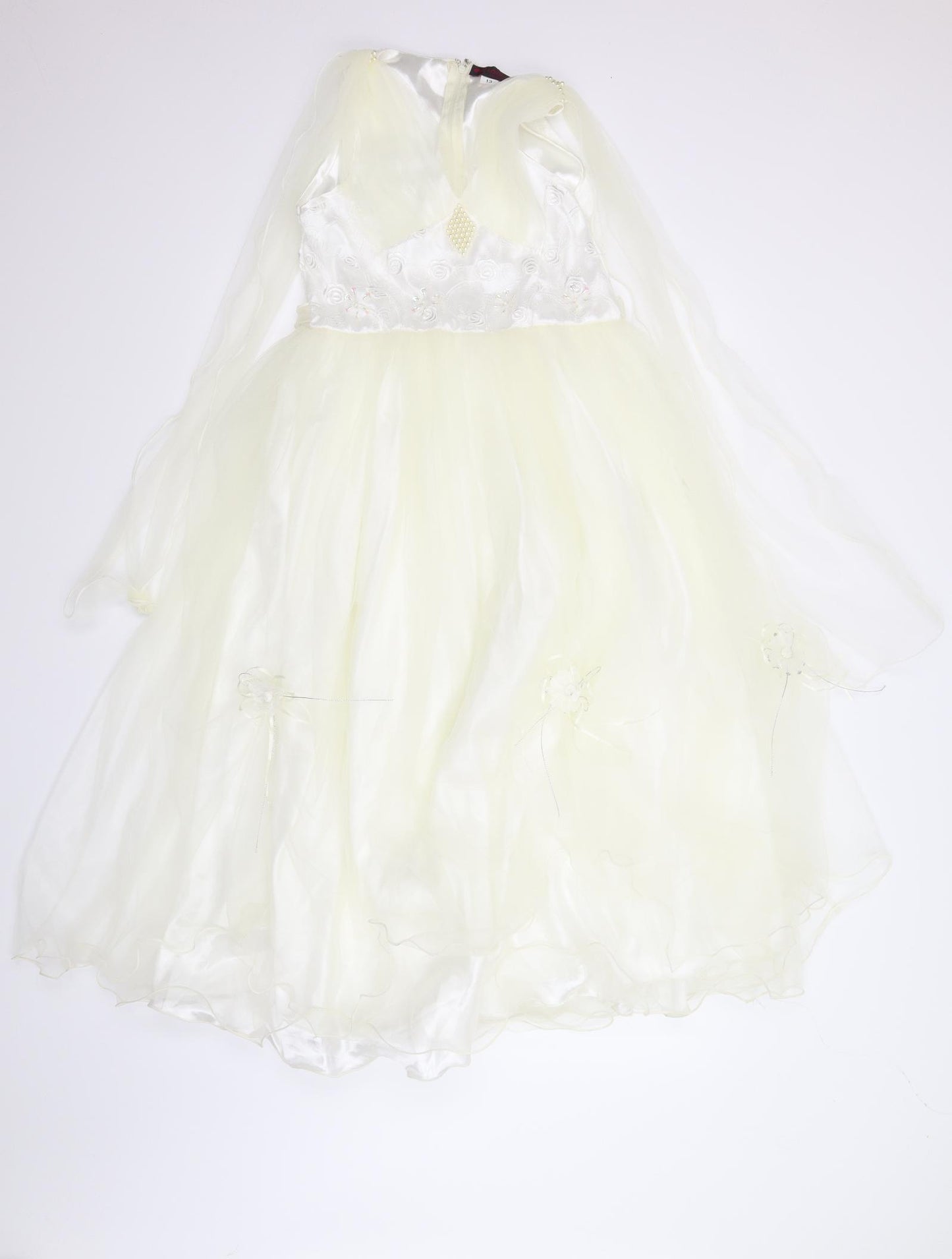 Looks London Girls Ivory   Ball Gown  Size 13 Years  - Bridesmaid