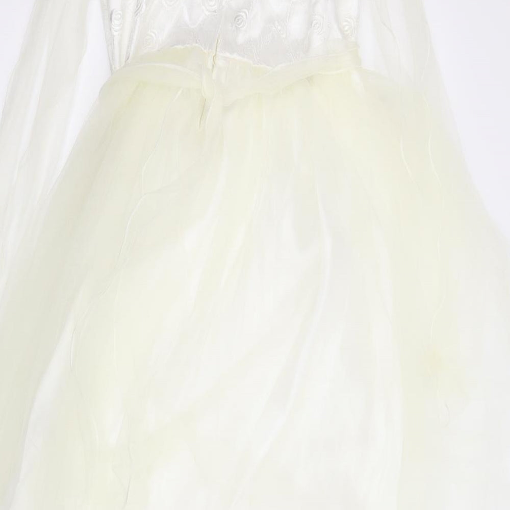Looks London Girls Ivory   Ball Gown  Size 13 Years  - Bridesmaid