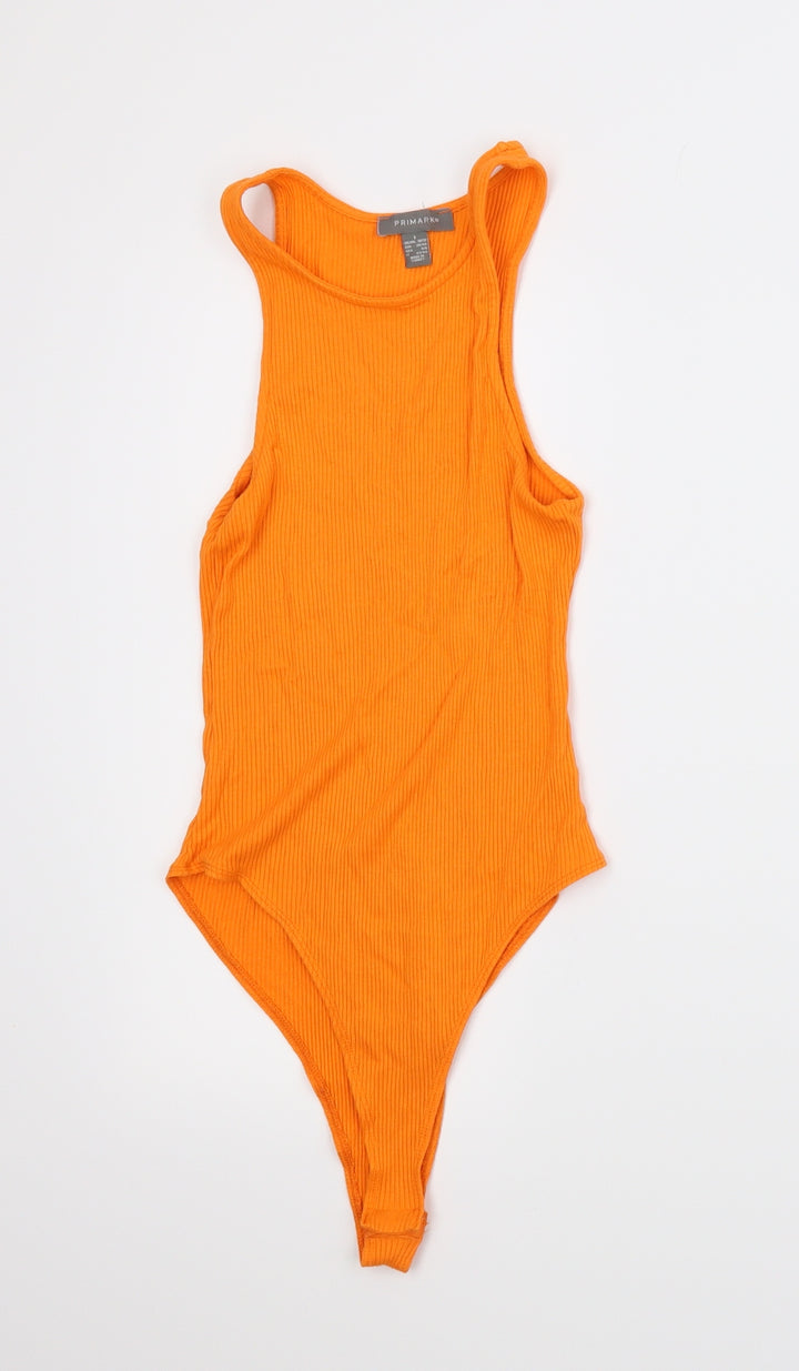 Primark Womens Orange Leotard One-Piece Size S