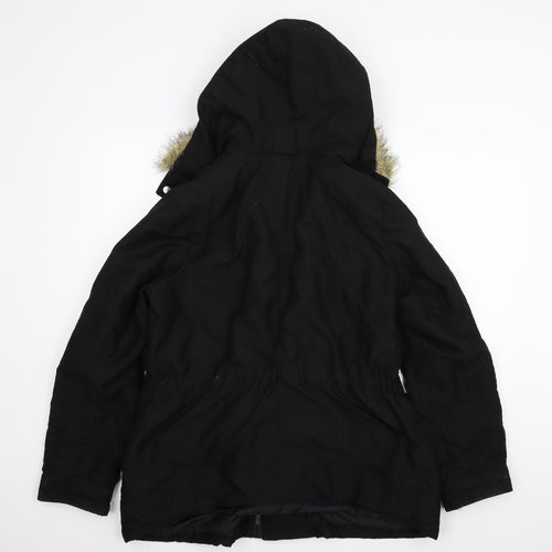 Dorothy Perkins Womens Black   Parka Coat Size 18