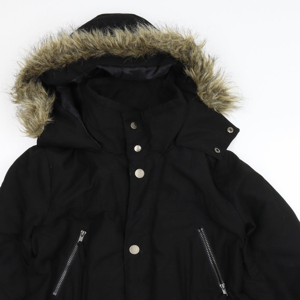 Dorothy Perkins Womens Black   Parka Coat Size 18