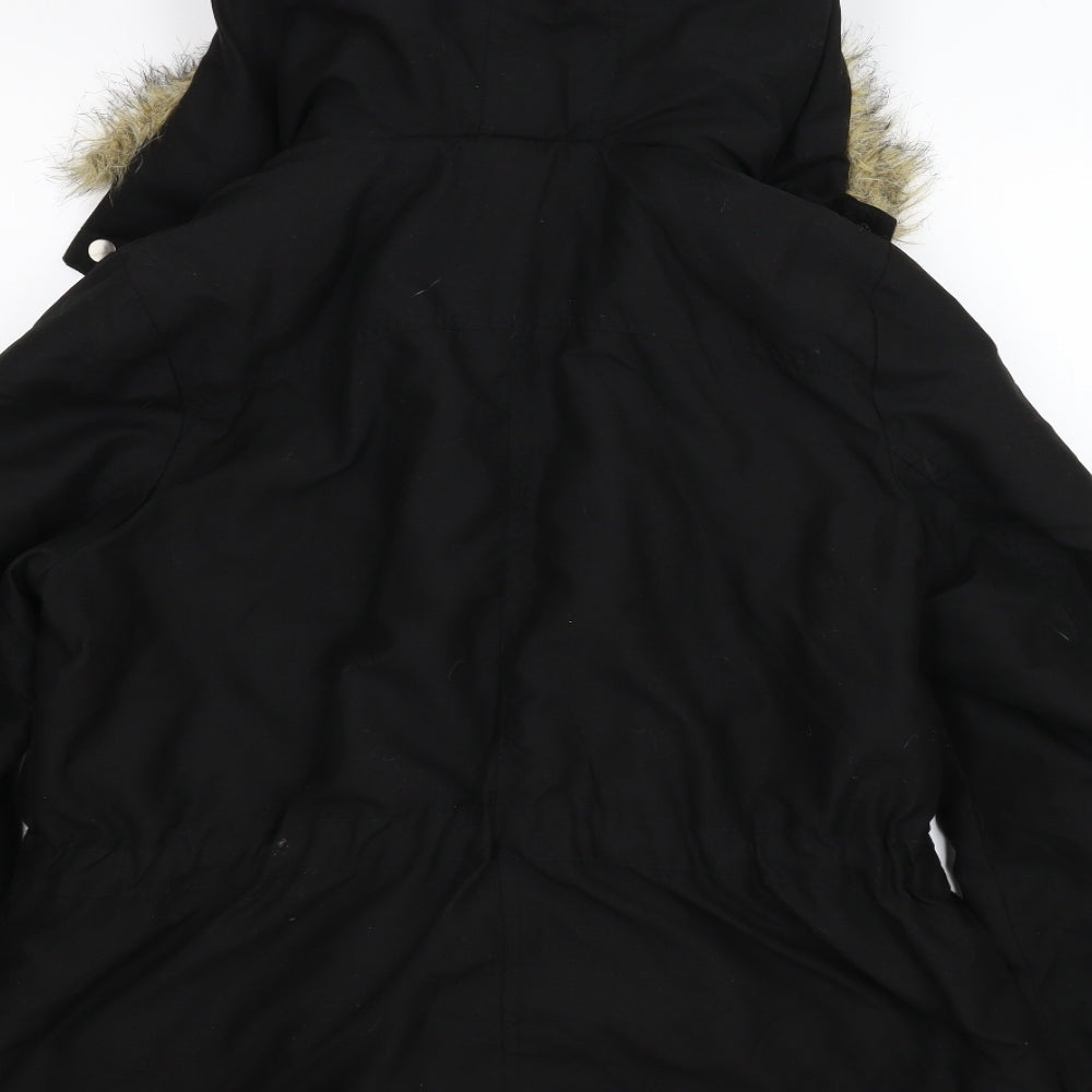 Dorothy Perkins Womens Black   Parka Coat Size 18