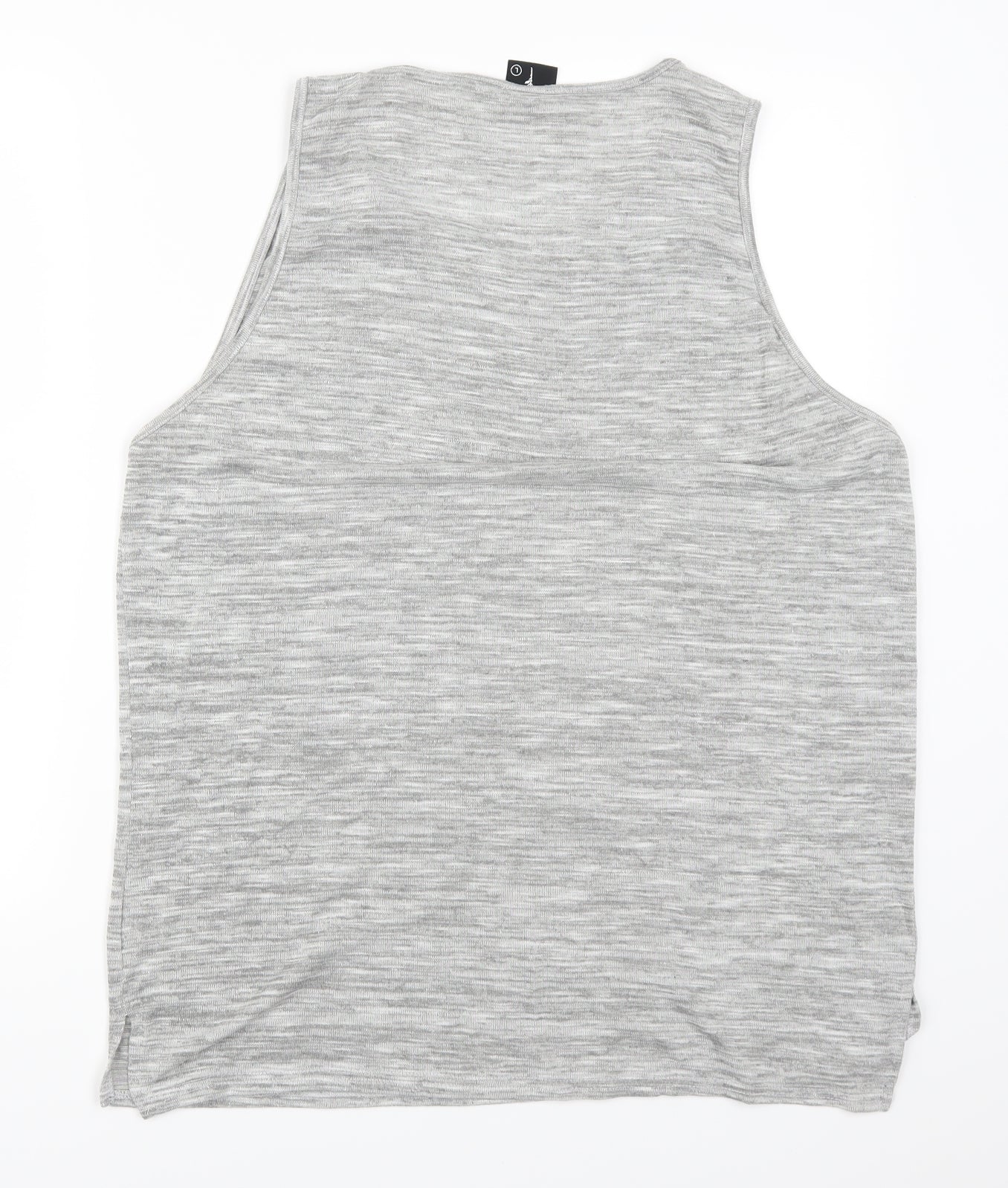 Preworn Womens Grey   Basic Tank Size L  - Rose