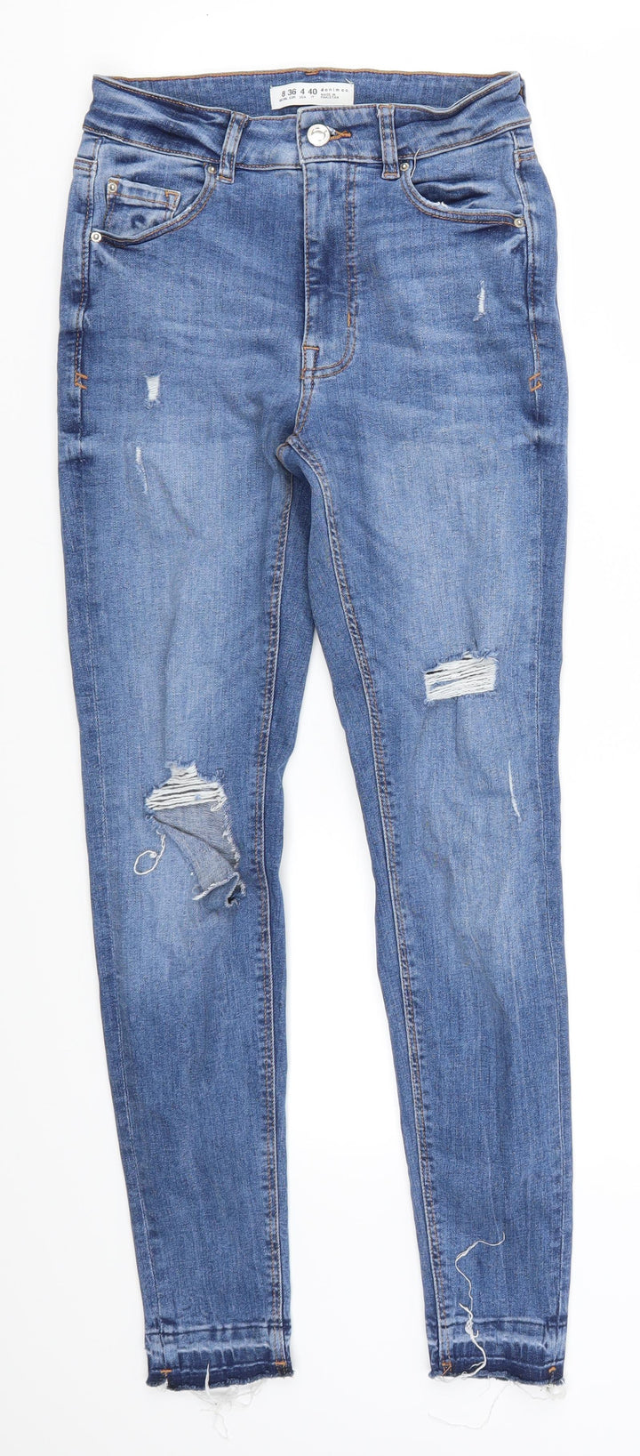 Denim Co Womens Blue Denim Skinny Jeans Size 8 L27 in