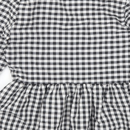 Atmosphere Womens Grey Check  Basic Blouse Size 6