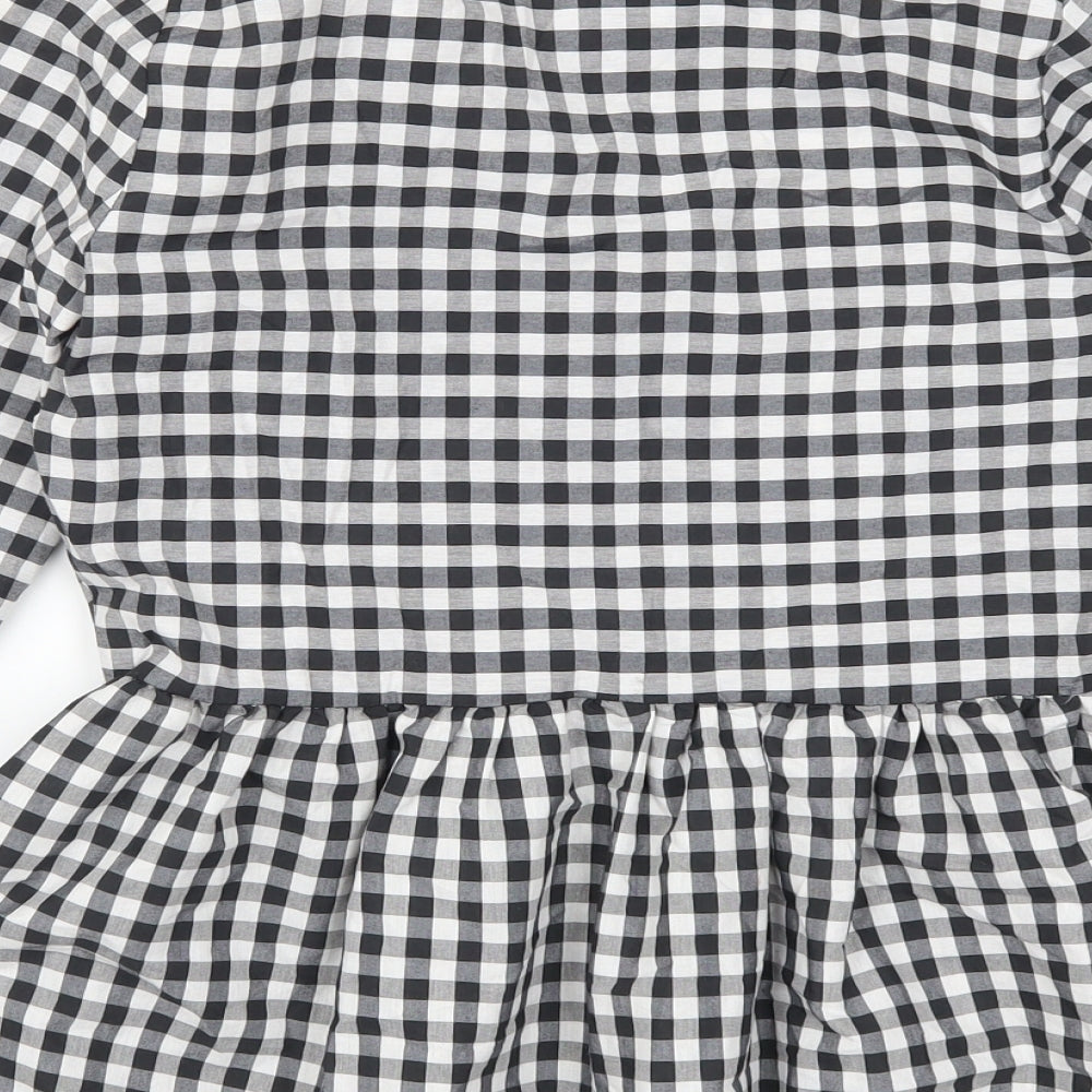 Atmosphere Womens Grey Check  Basic Blouse Size 6