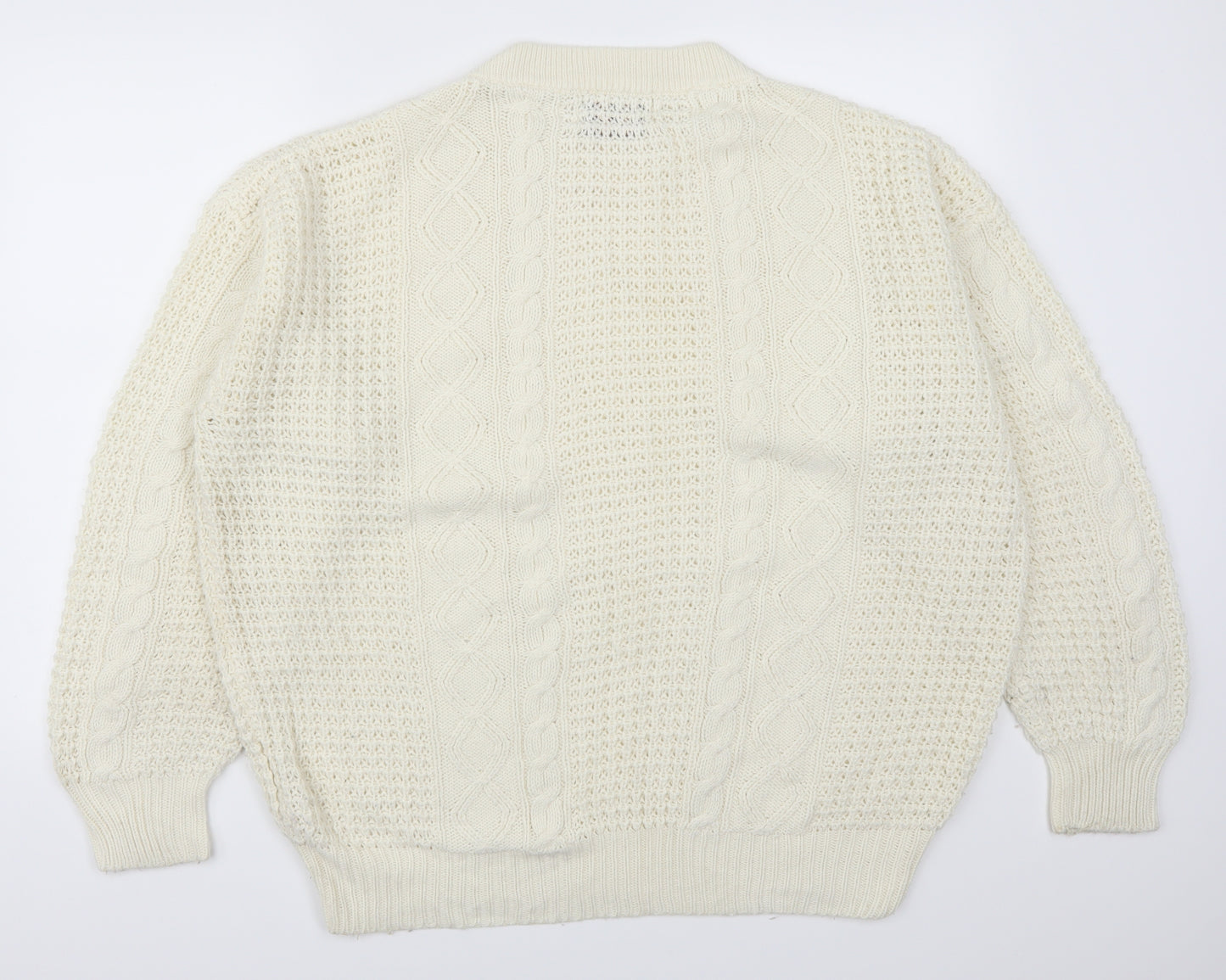 Taylor & Butler Mens Beige   Pullover Jumper Size L  - Cream