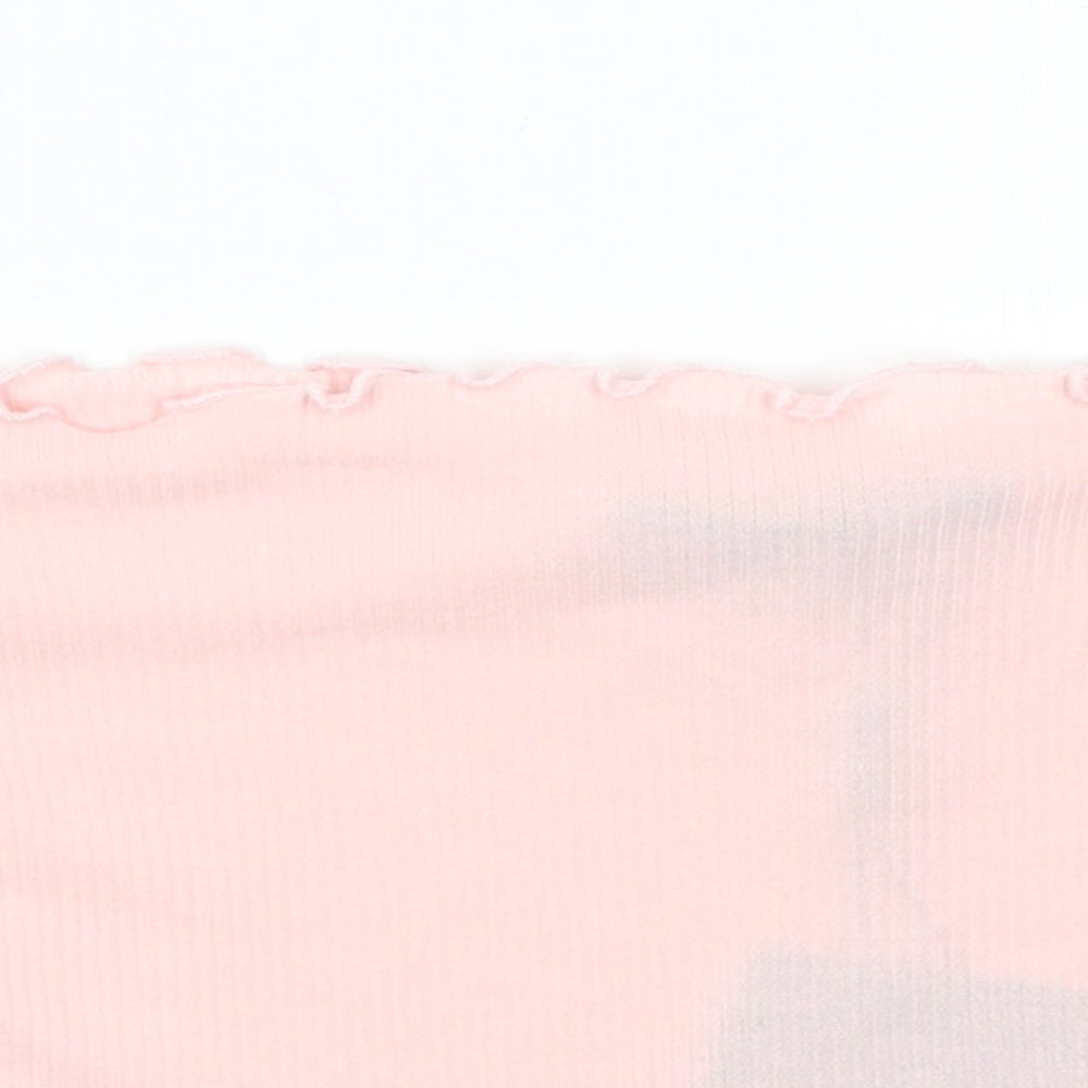 Pretty little Thing Womens Pink   Cropped T-Shirt Size 6