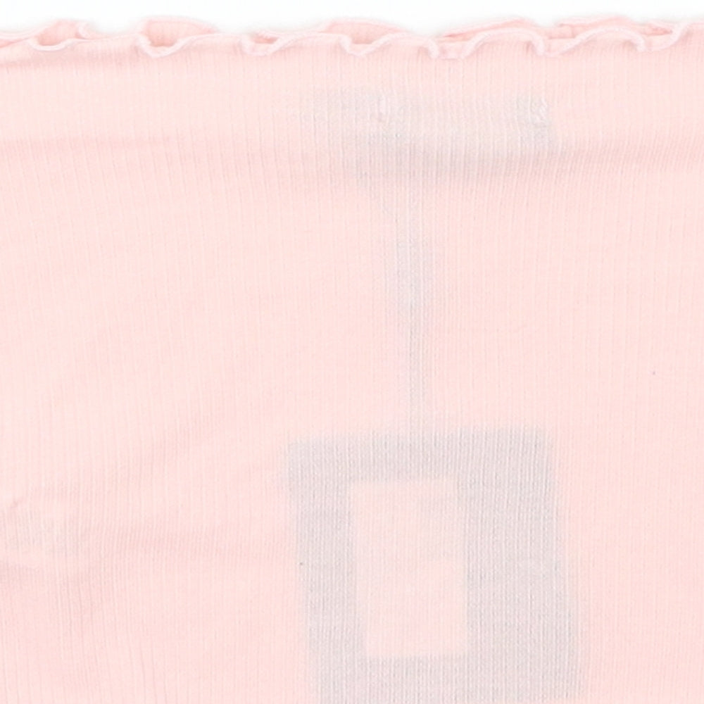 Pretty little Thing Womens Pink   Cropped T-Shirt Size 6