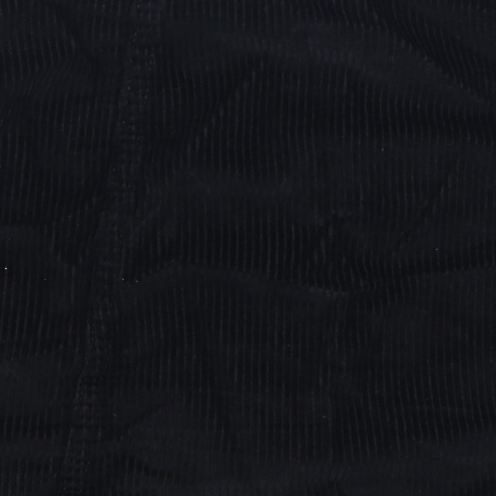 Denim Co Womens Black  Corduroy A-Line Set Size 8
