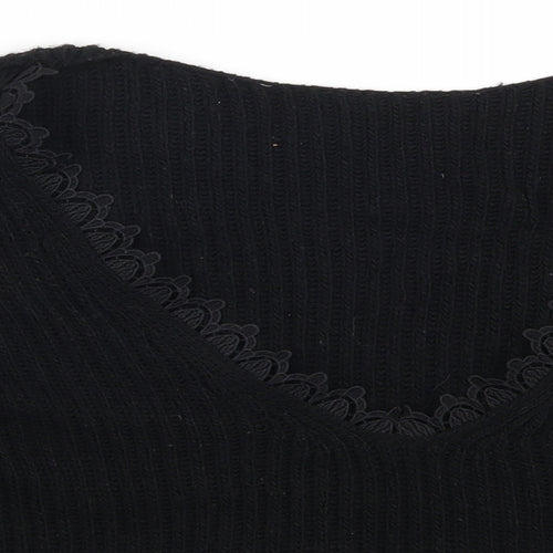 Boohoo Womens Black   Pullover Jumper Size S