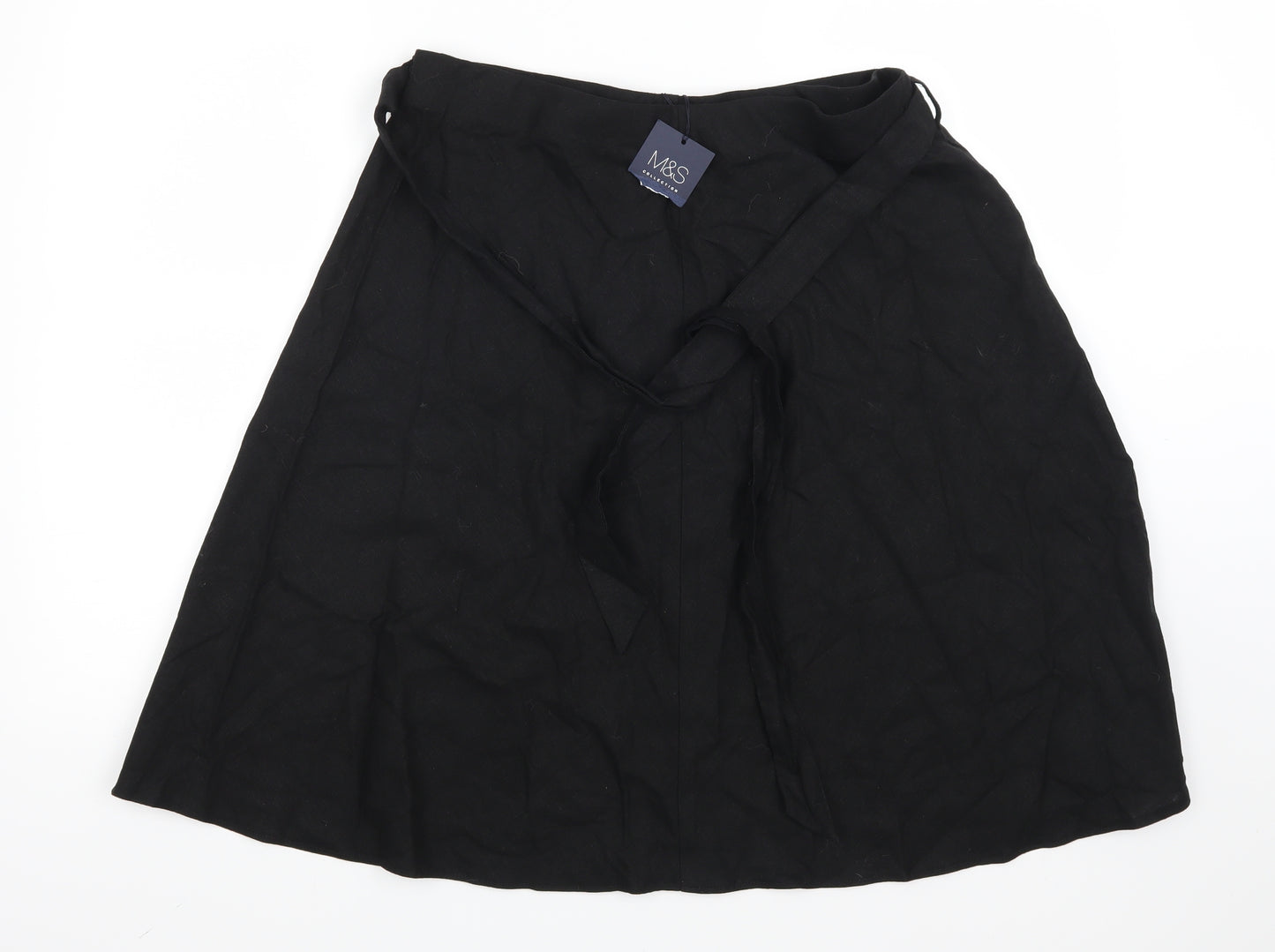 Marks and Spencer Womens Black   Skater Skirt Size 14