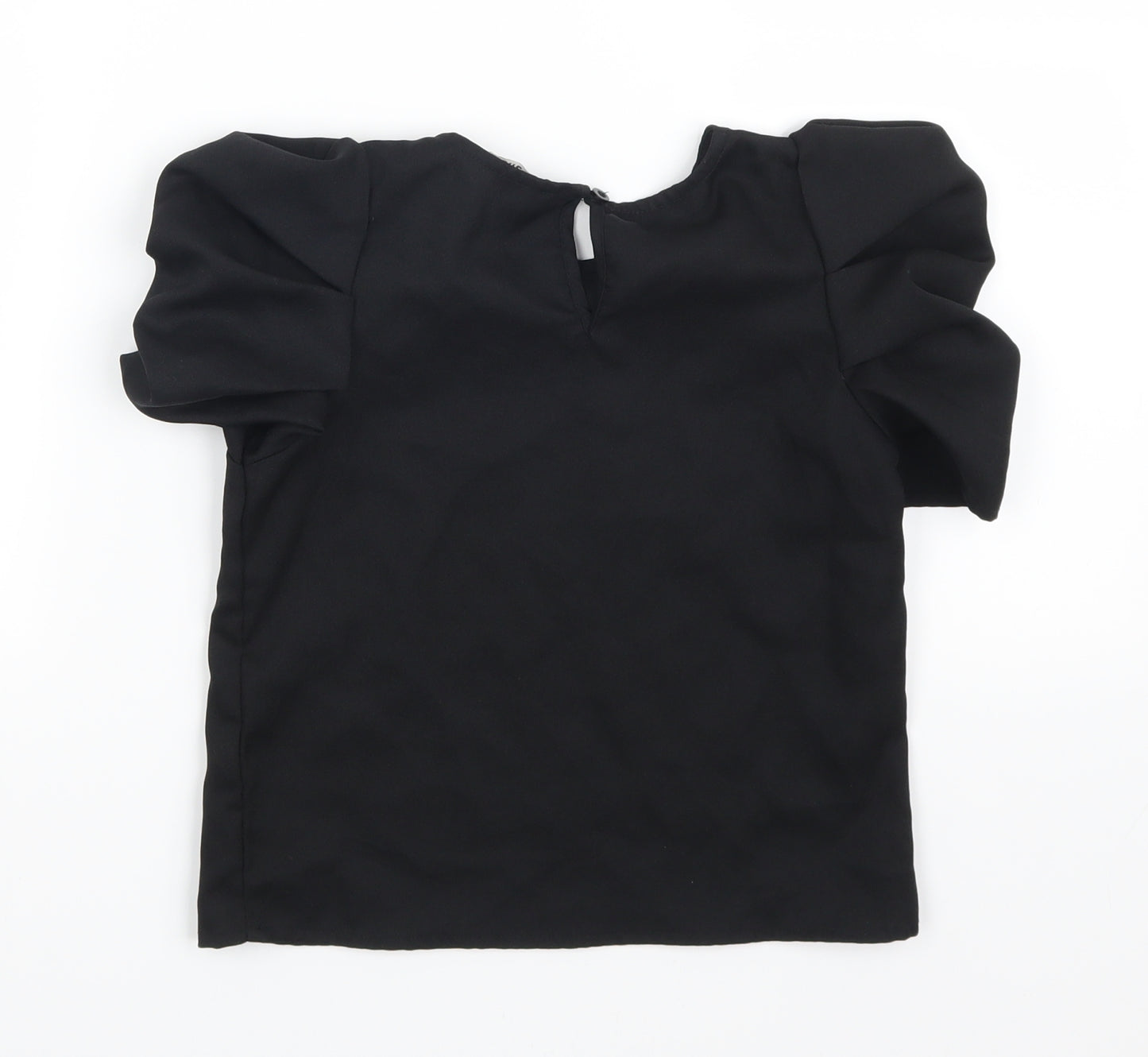SheIn Girls Black   Basic T-Shirt Size 8 Years