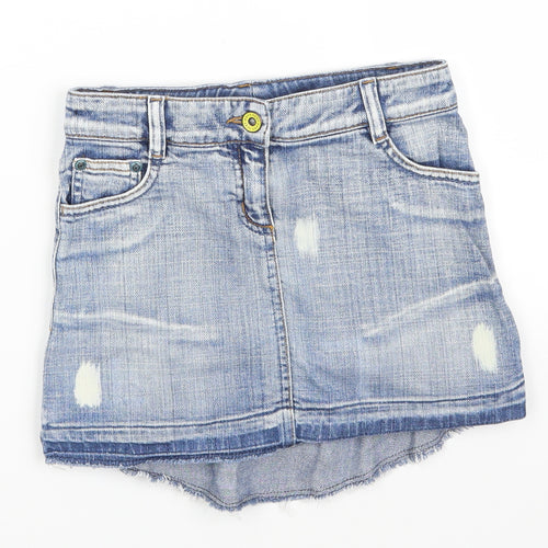 NEXT Girls Blue  Denim Straight & Pencil Skirt Size 7 Years