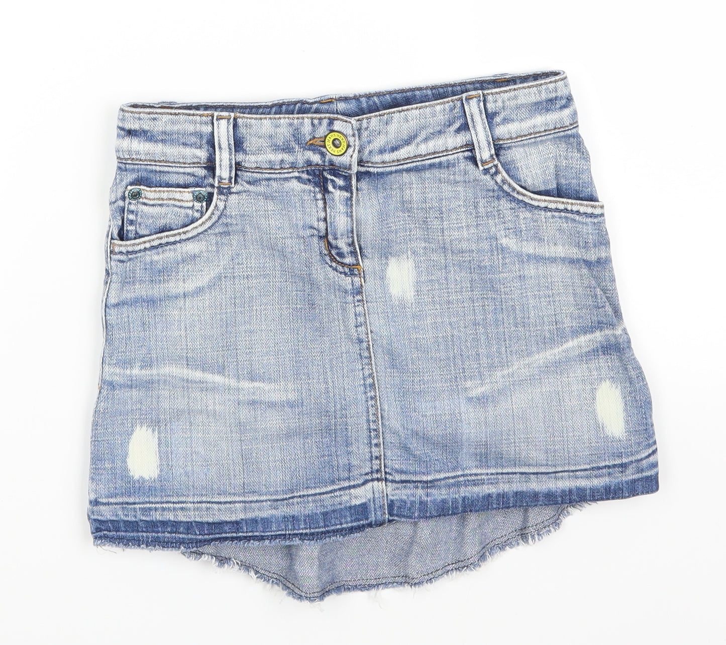 NEXT Girls Blue  Denim Straight & Pencil Skirt Size 7 Years