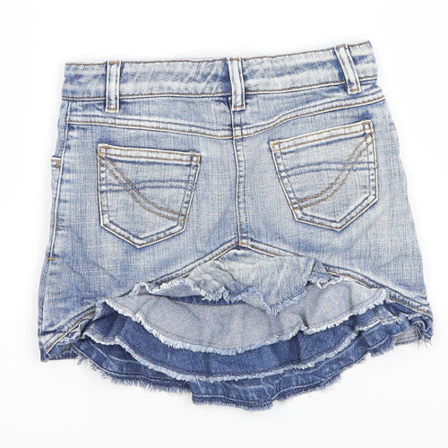 NEXT Girls Blue  Denim Straight & Pencil Skirt Size 7 Years