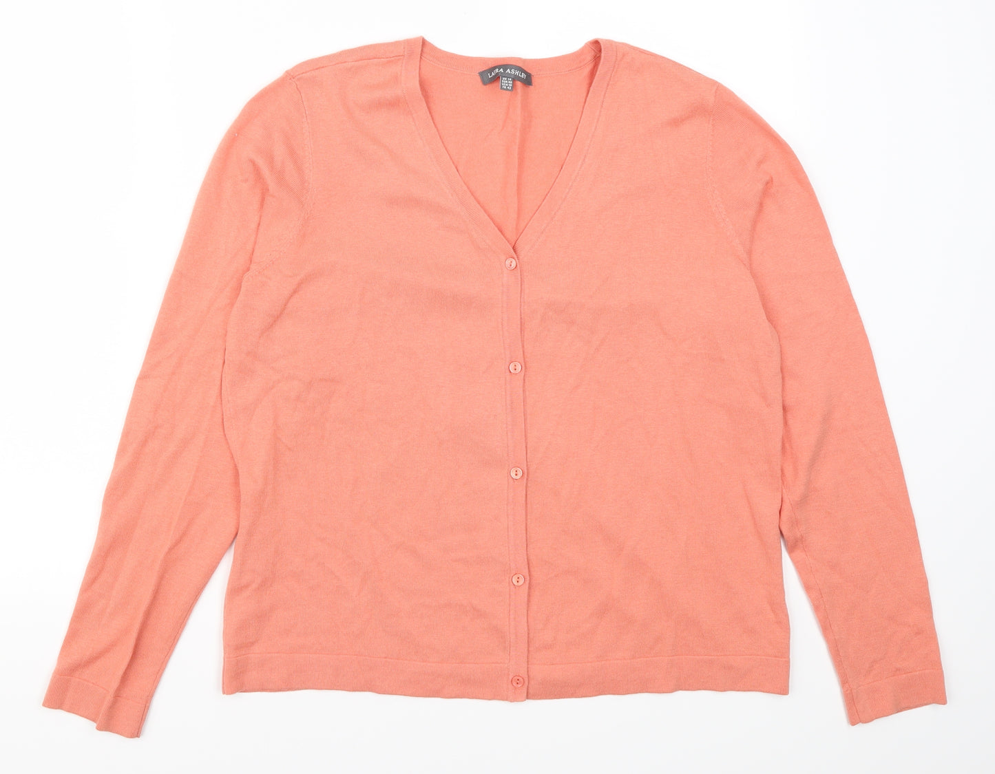 Laura Ashley Womens Pink   Cardigan Jumper Size 14