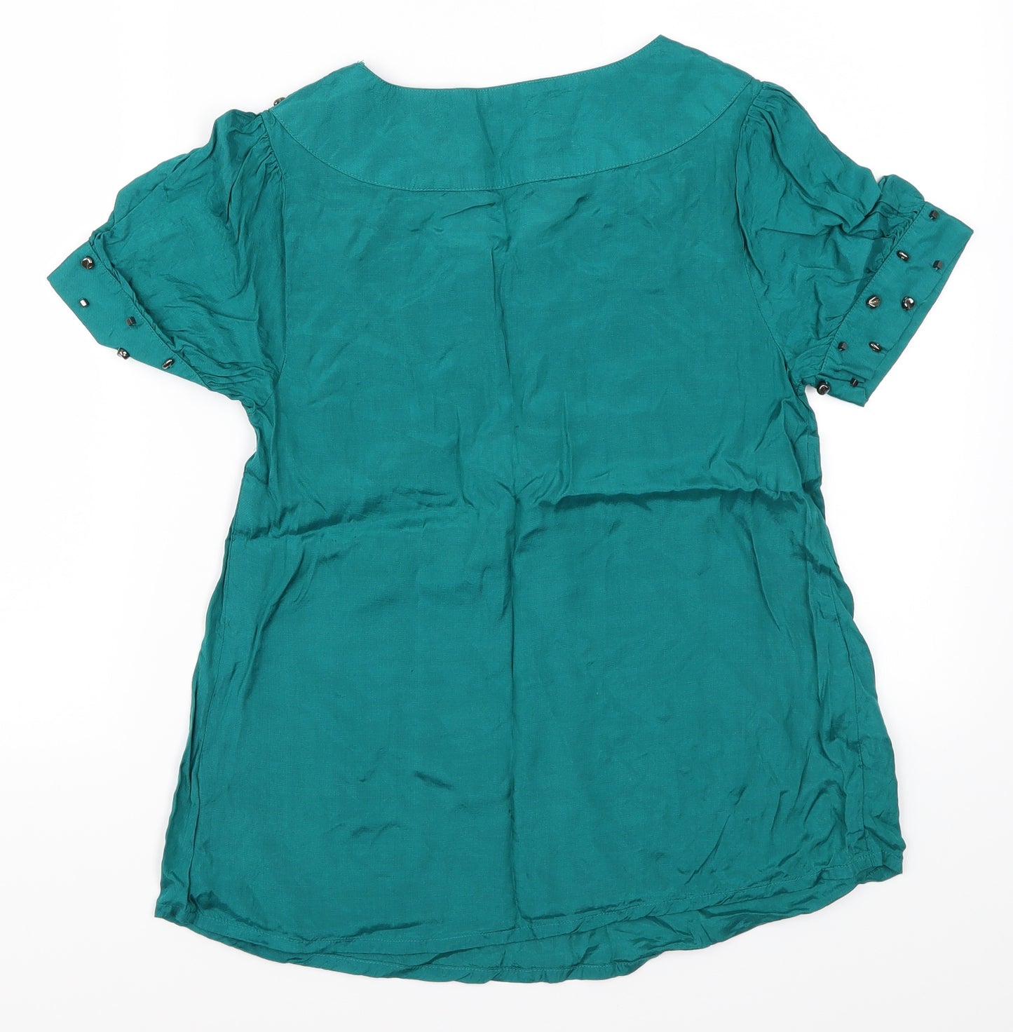 Et Vous Womens Blue   Basic T-Shirt Size 8