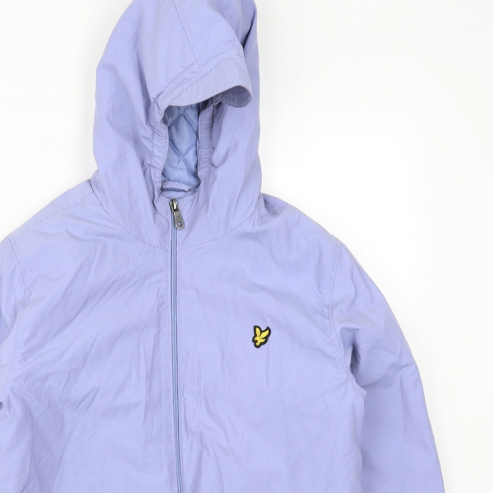 Lyle & Scott Boys Purple   Basic Coat Coat Size 14-15 Years