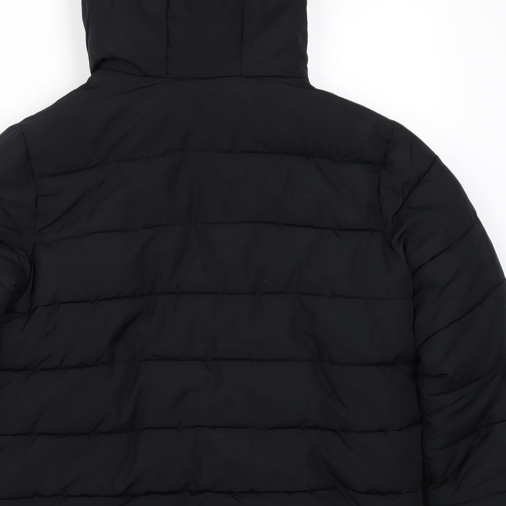 Bluezoo Girls Black   Basic Coat Coat Size 11-12 Years