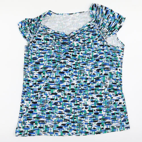 M&S Womens Multicoloured Paisley  Basic Blouse Size 16