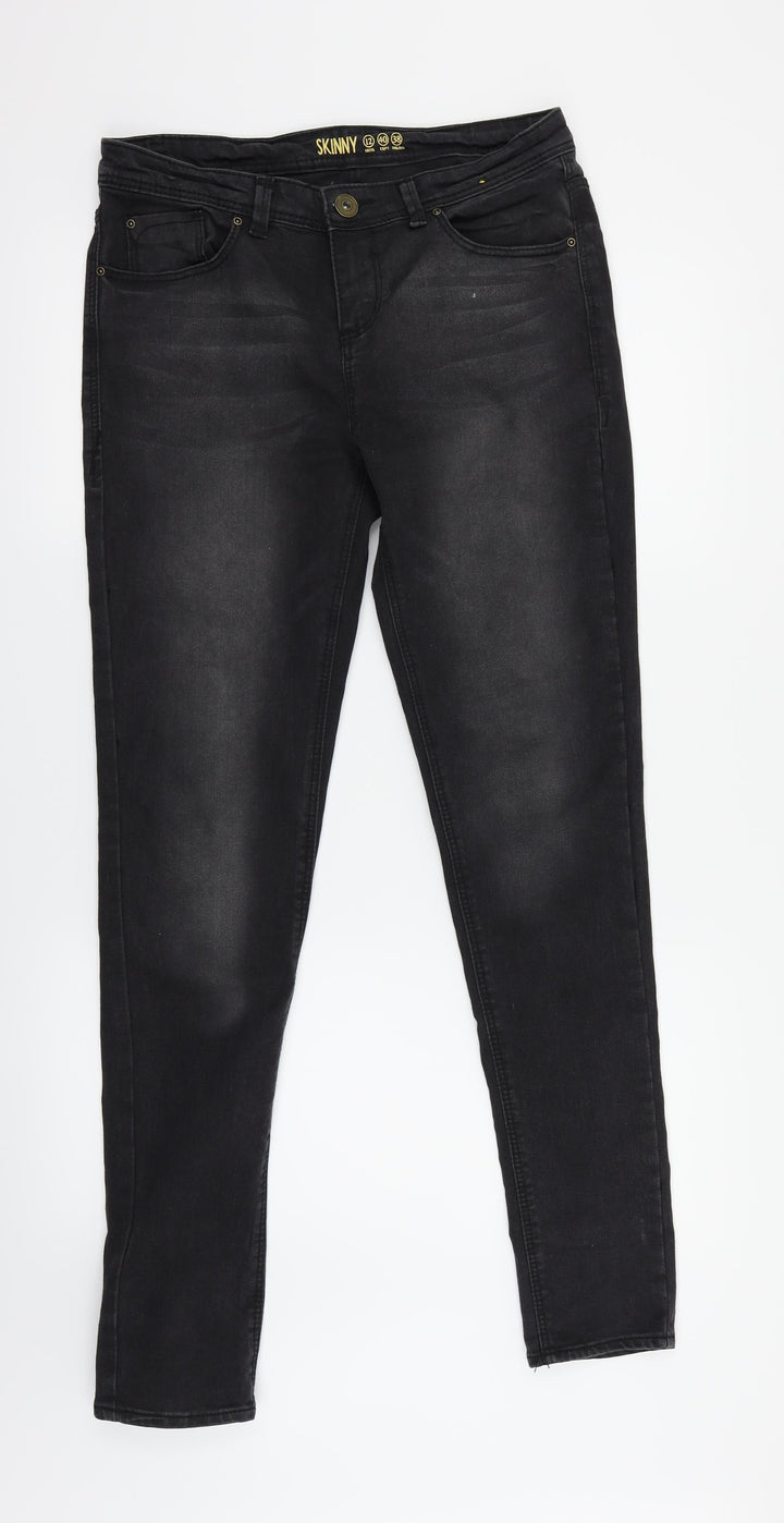 Denim & Co. Womens Black Skinny Jeans Size 12