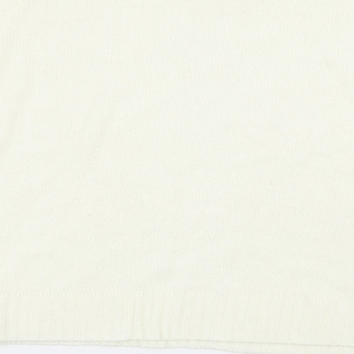 H&M Womens White   Pullover Jumper Size M