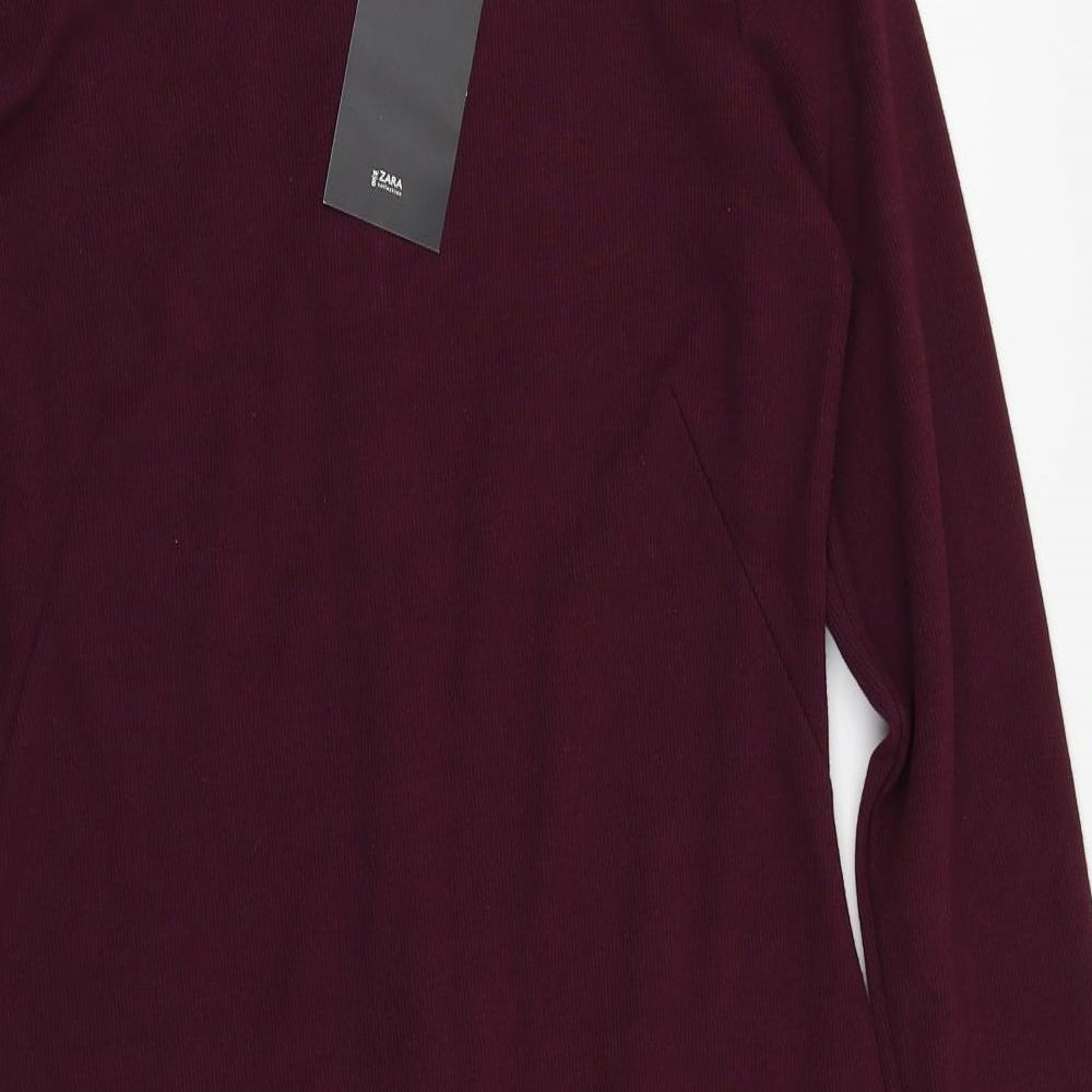 Zara Womens Purple   Pencil Dress  Size L