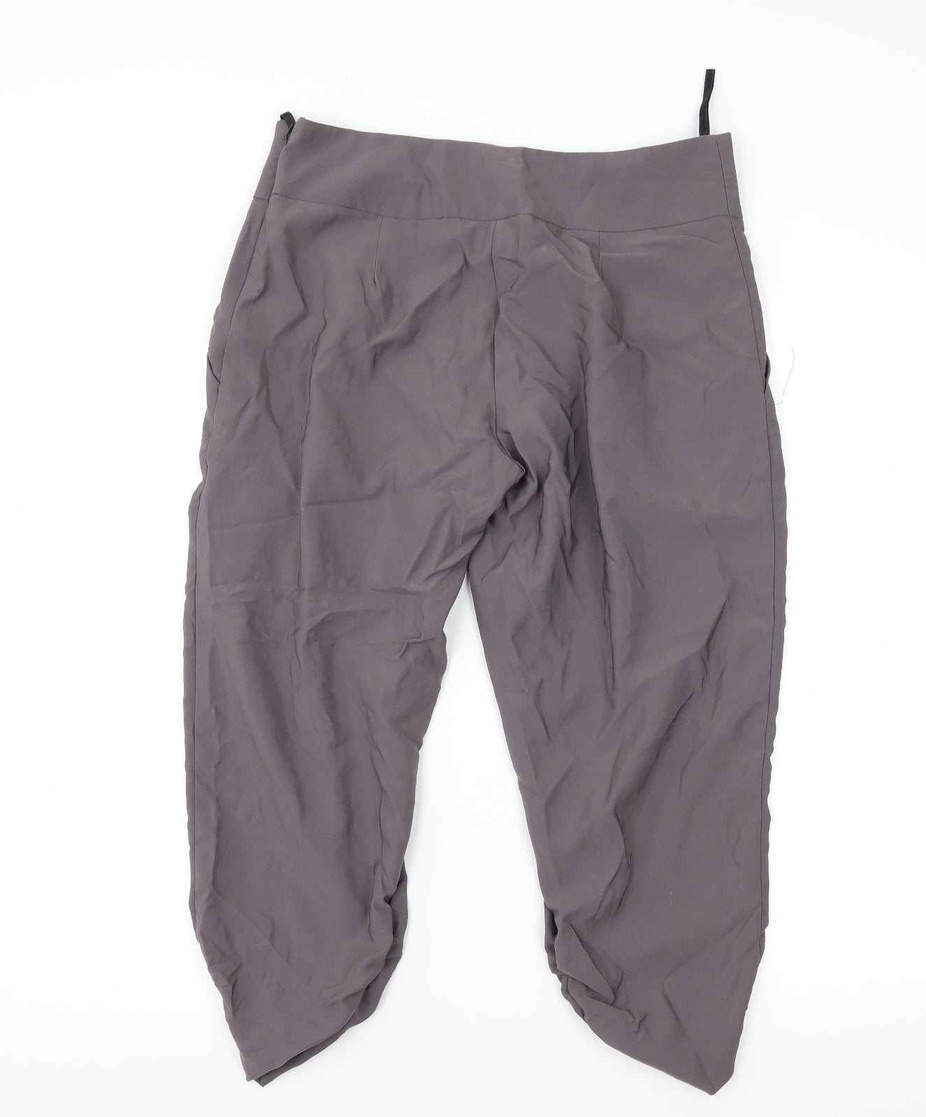 New Look Womens Grey   Cropped Trousers Size 10 L21.5 in