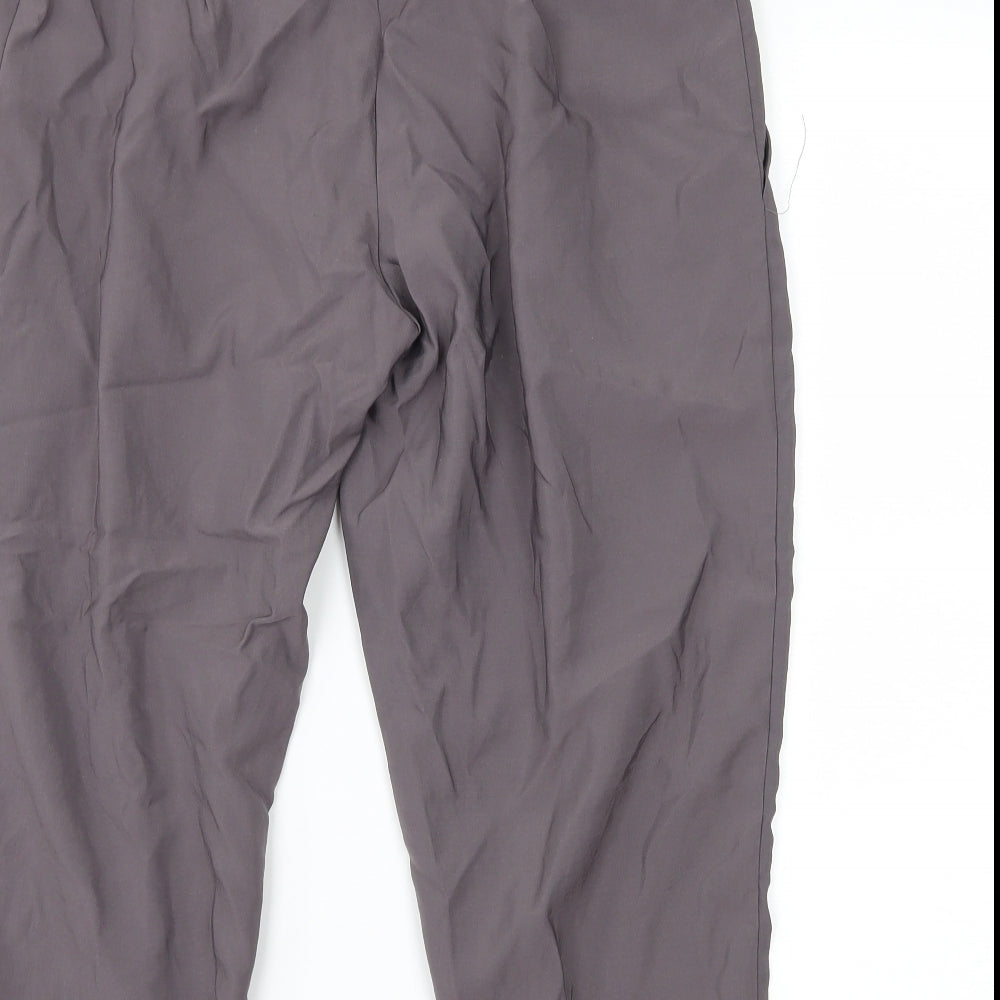 New Look Womens Grey   Cropped Trousers Size 10 L21.5 in