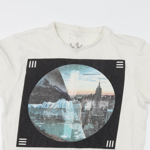 Cedar Wood State Mens White  Jersey  T-Shirt Size XS  - NYC Alaska