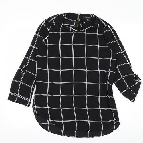 Atmosphere Womens Beige Check  Basic Blouse Size 8