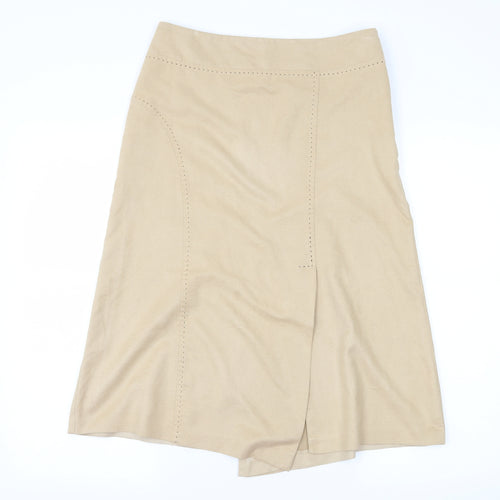 George Womens Beige  Velour Straight & Pencil Skirt Size 10