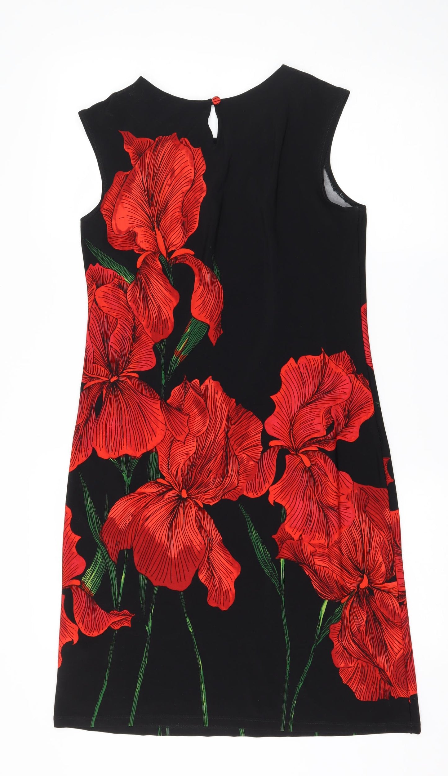 Wallis Womens Black Floral  A-Line  Size S