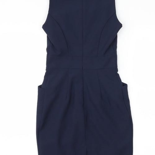 Dorothy Perkins Womens Blue   Sheath  Size 4