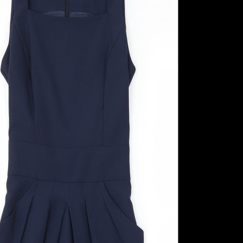 Dorothy Perkins Womens Blue   Sheath  Size 4
