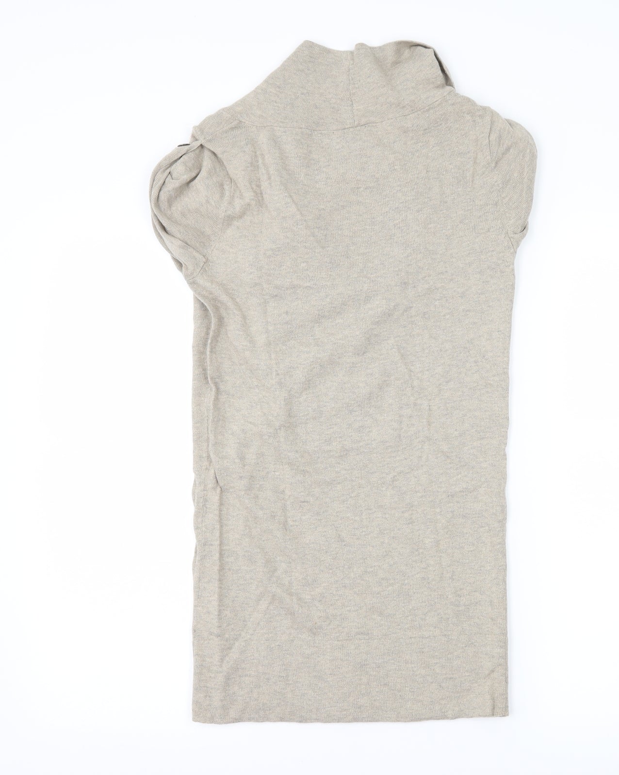 Topshop Womens Beige  Knit Pullover Jumper Size 6  - Button Detail