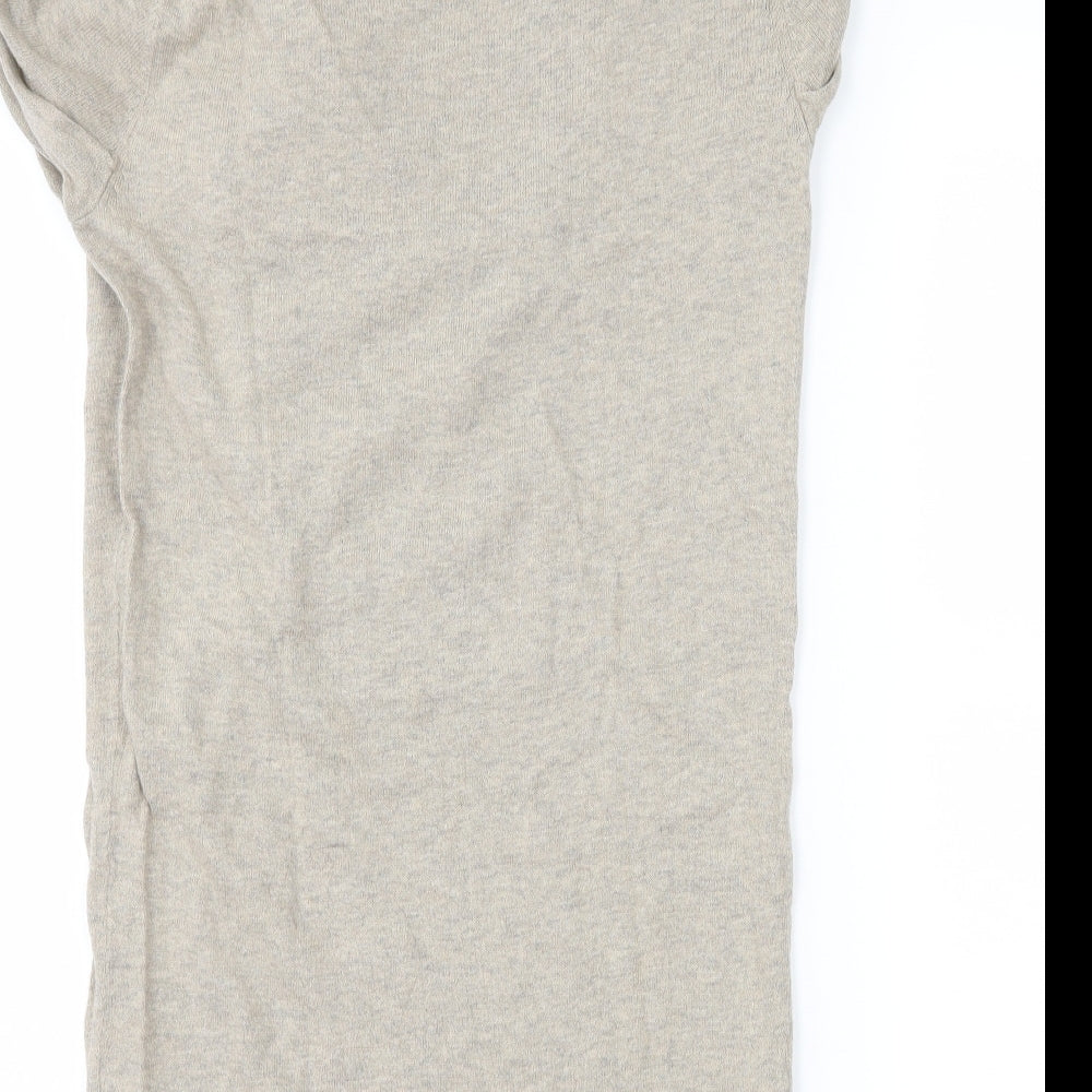 Topshop Womens Beige  Knit Pullover Jumper Size 6  - Button Detail