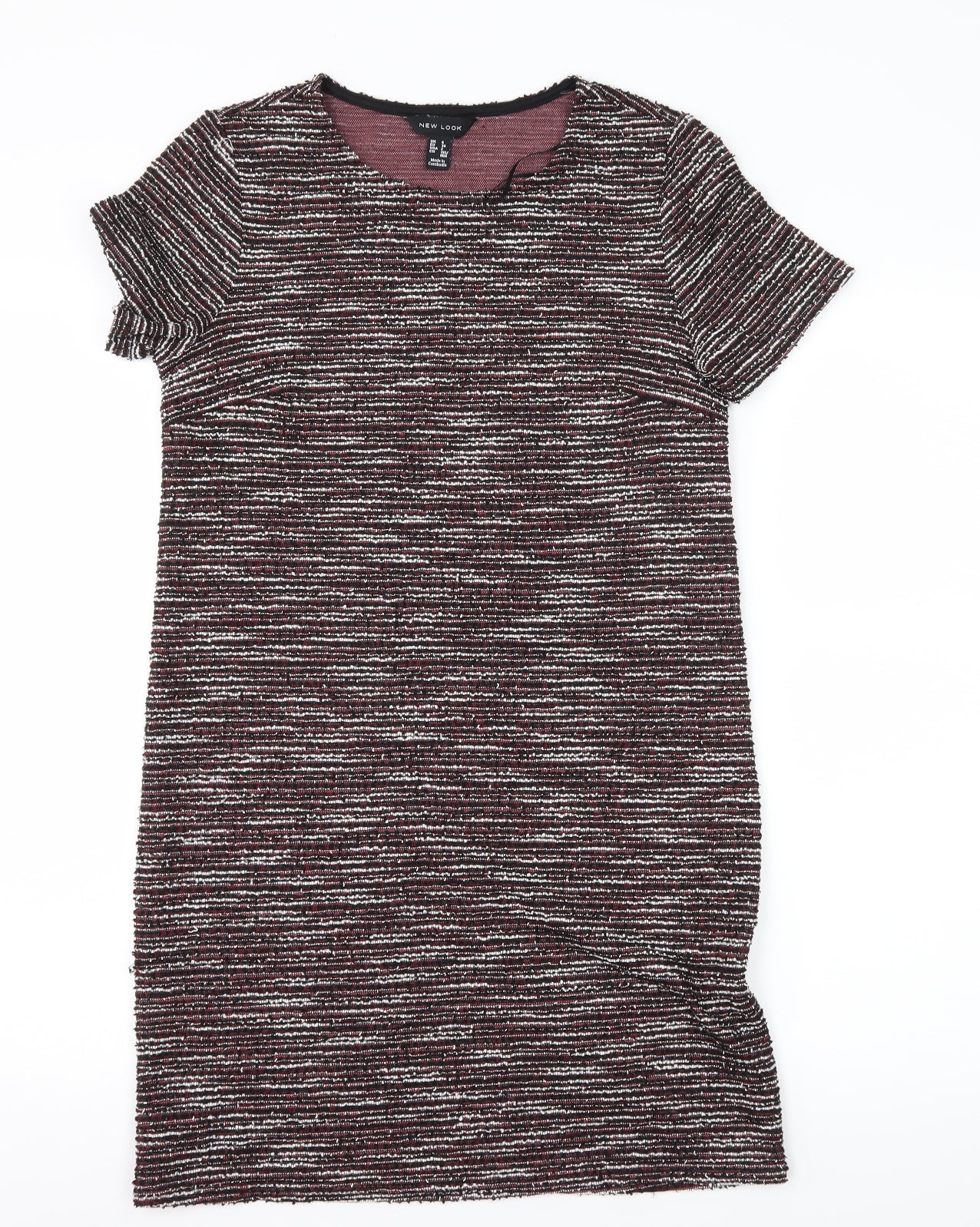 New Look Womens Multicoloured Striped Knit T-Shirt Dress  Size 6