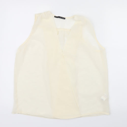 Atmosphere Womens White  Mesh Basic Blouse Size 12