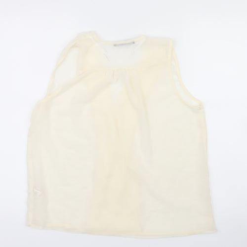 Atmosphere Womens White  Mesh Basic Blouse Size 12