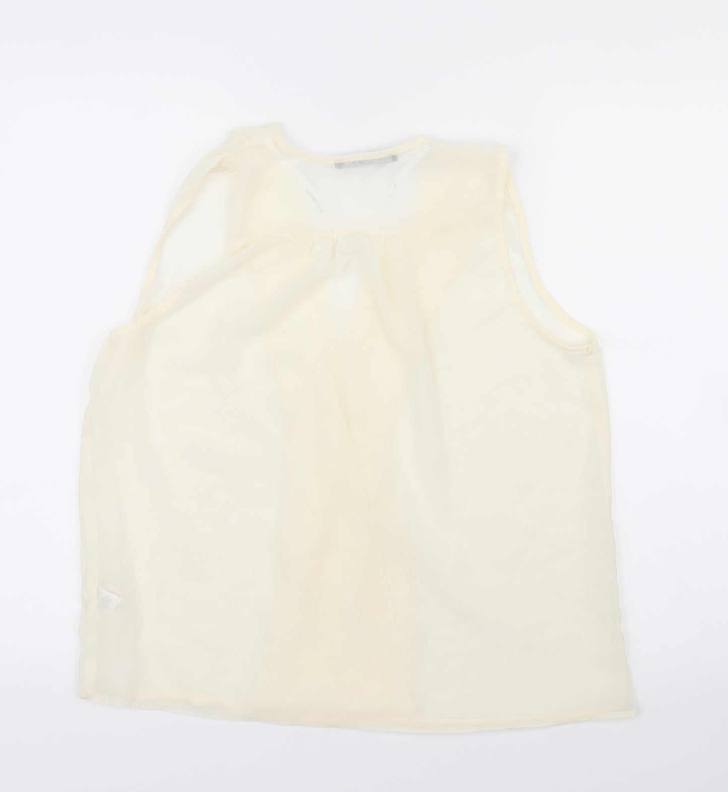 Atmosphere Womens White  Mesh Basic Blouse Size 12