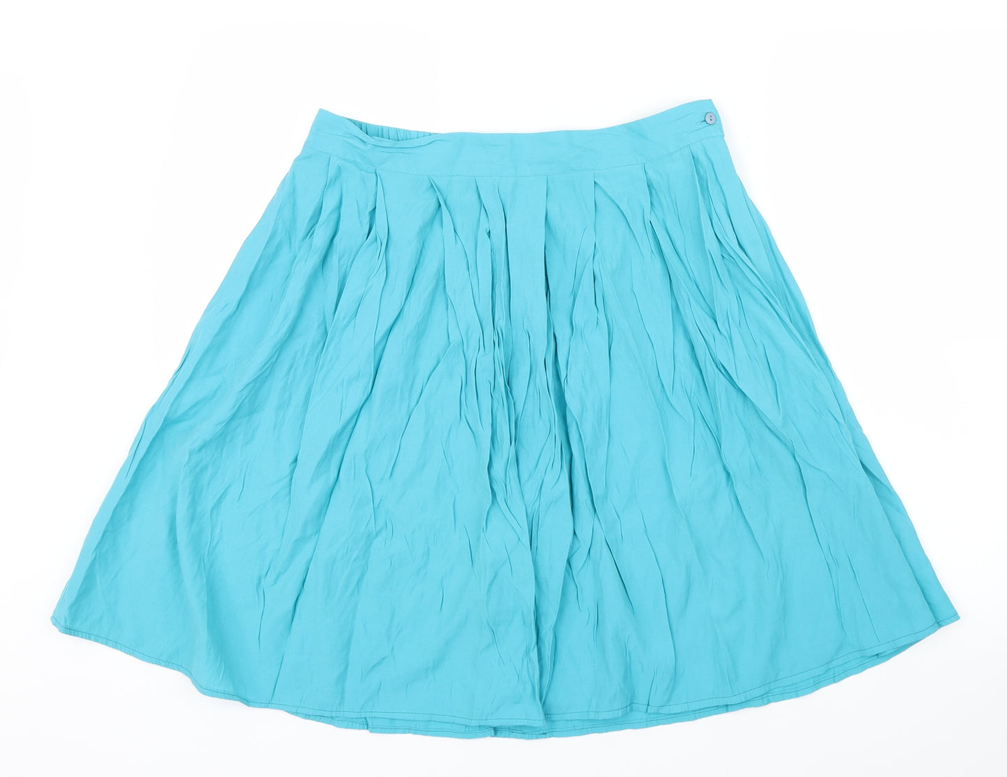 Preworn Womens Blue   A-Line Skirt Size L