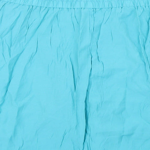 Preworn Womens Blue   A-Line Skirt Size L