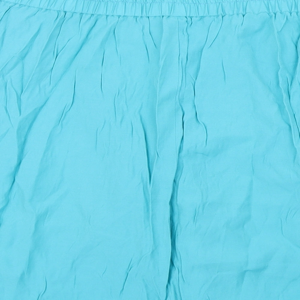 Preworn Womens Blue   A-Line Skirt Size L