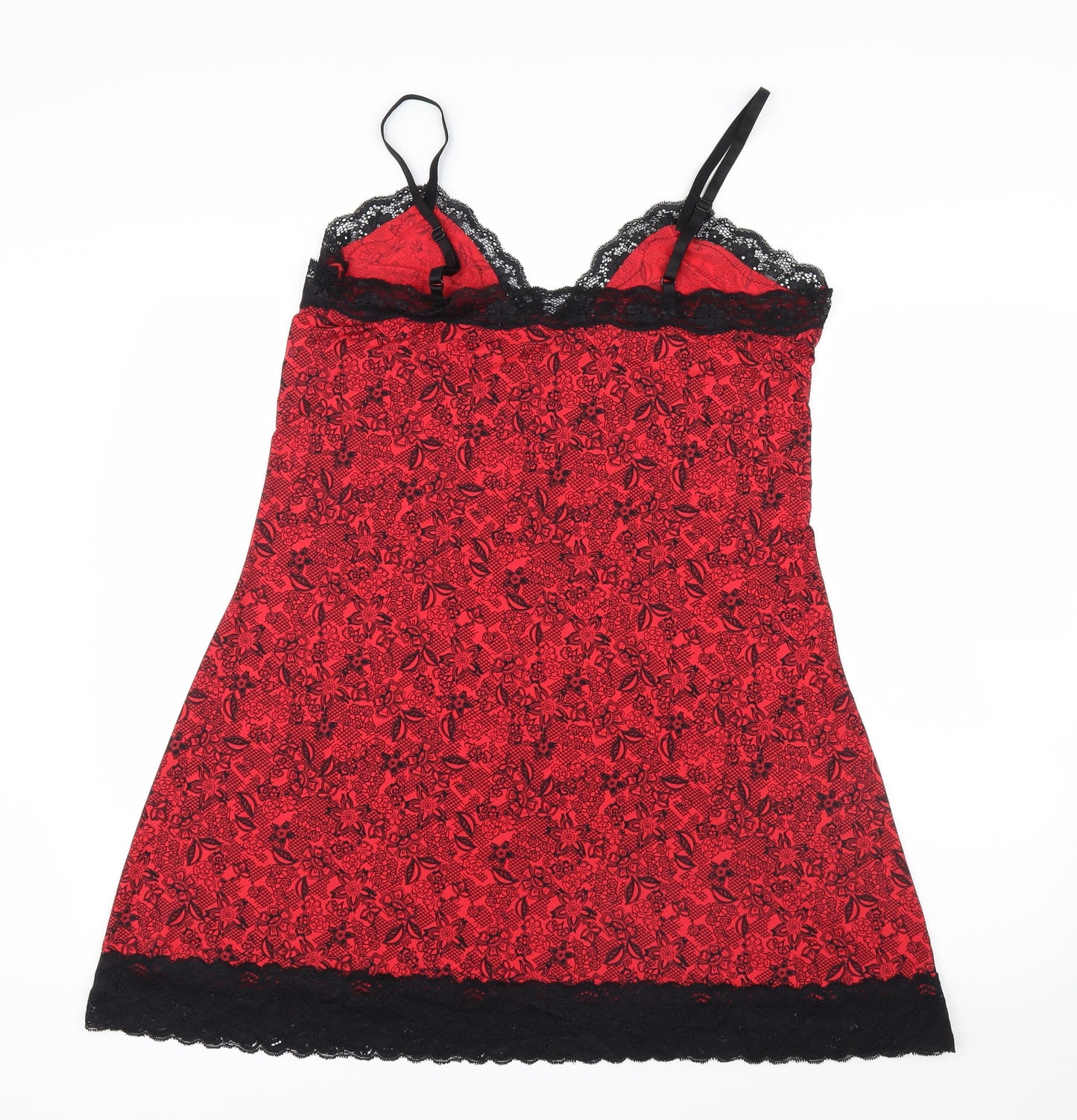 Primark Womens Red Geometric  Top Dress Size 18