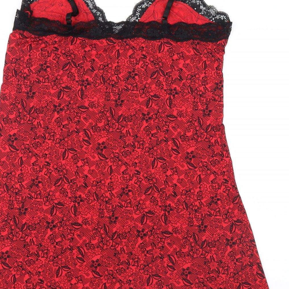 Primark Womens Red Geometric  Top Dress Size 18