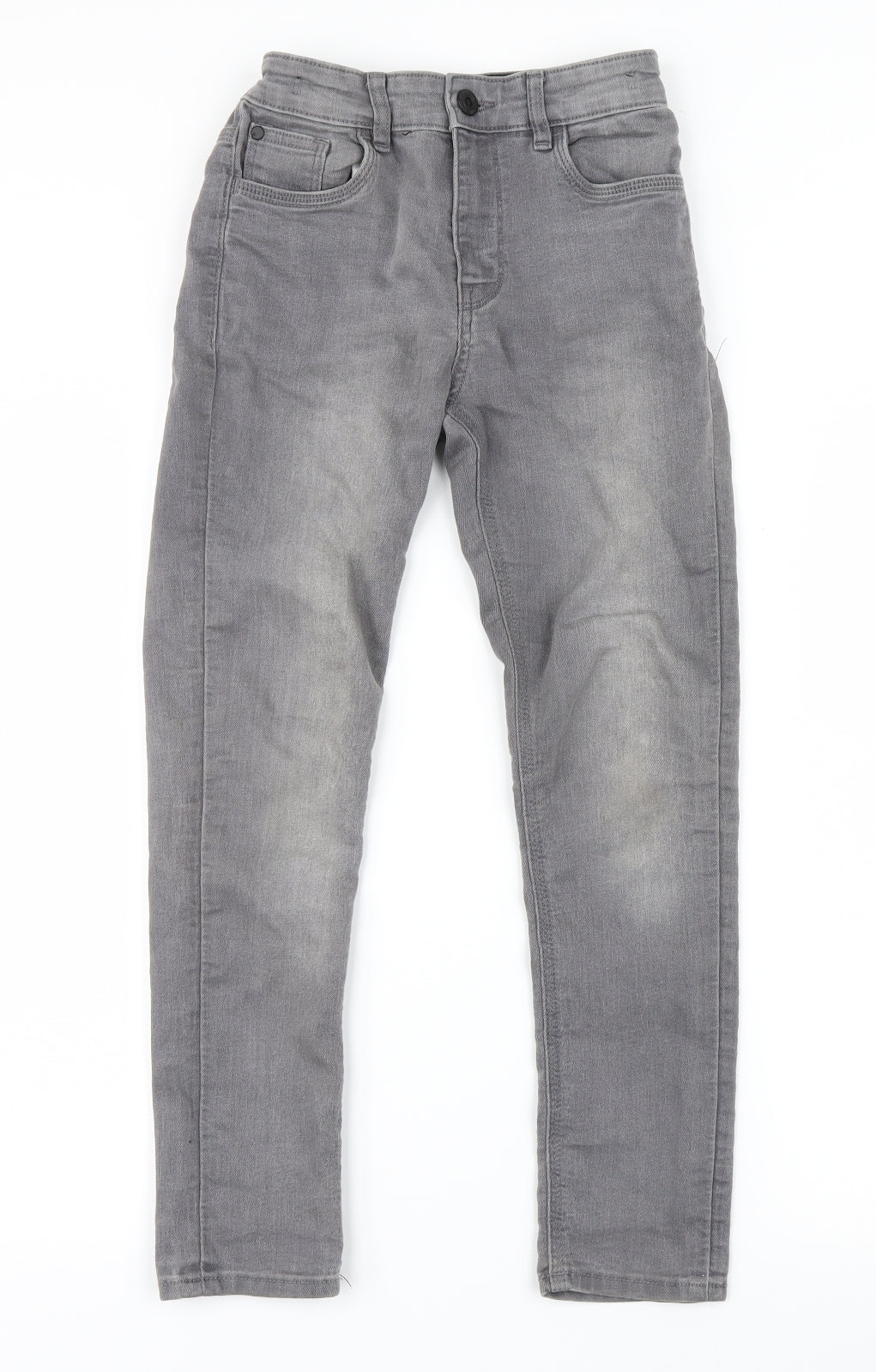 Matalan Boys Grey  Denim Straight Jeans Size 9 Years